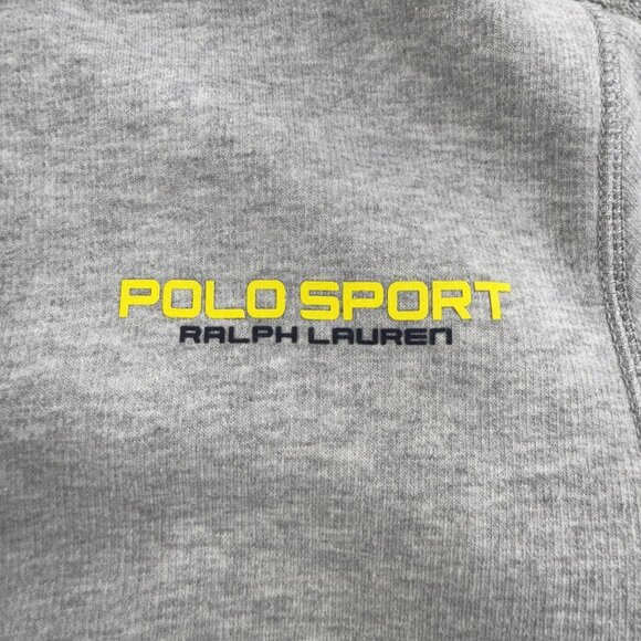 Polo Ralph Lauren Hoodie Women Large Gray Polo Sport Full Zip Fleece Logo RL Y2K - Picture 9 of 16